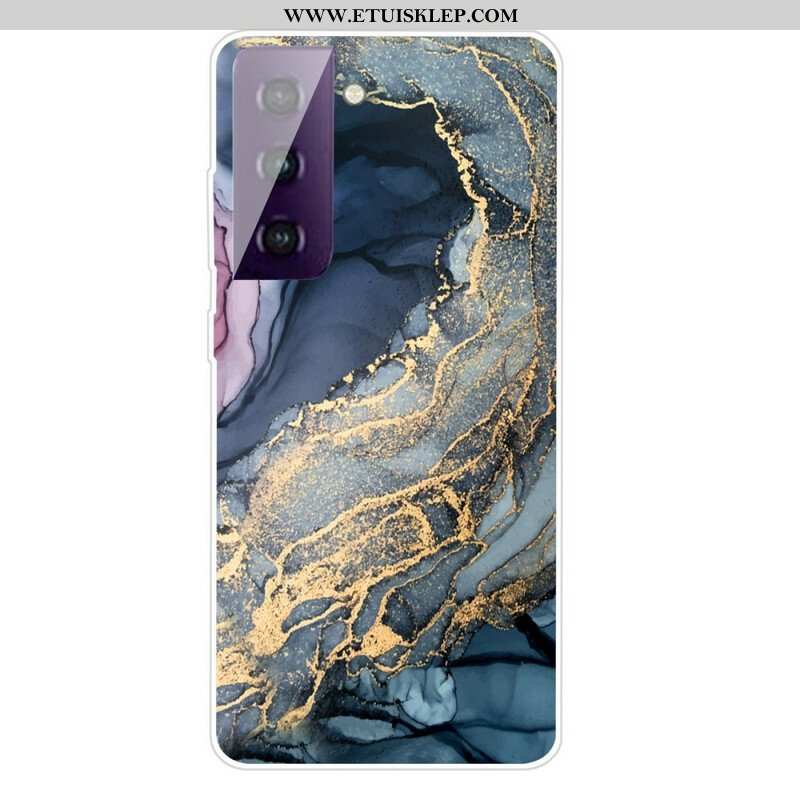 Etui do Samsung Galaxy S21 FE Kolorowy Marmur